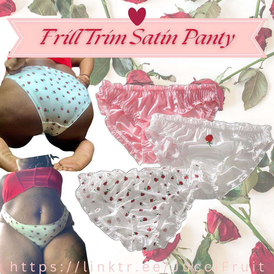 Frill Trim Satin Panty