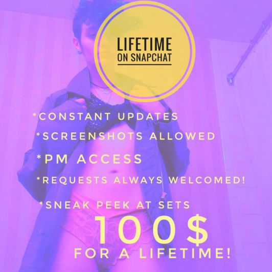 Lifetime Snapchat Access