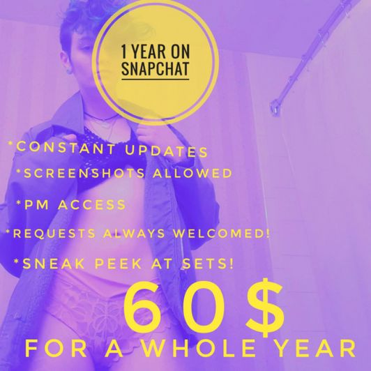 One Year On Snapchat