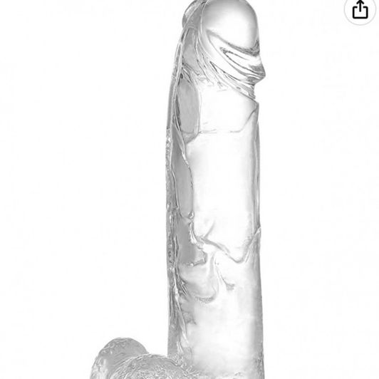 Clear dildo