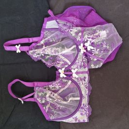 Boux Ave purple lace lingerie