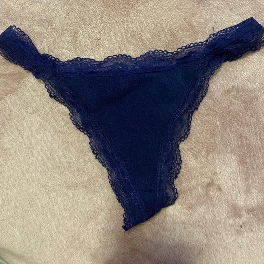 Navy Blue Lace Juniper Panty From Vid