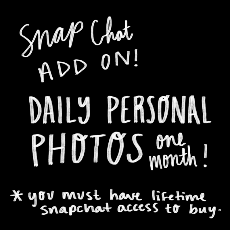 Snapchat Add on Personal Photos 1 Month