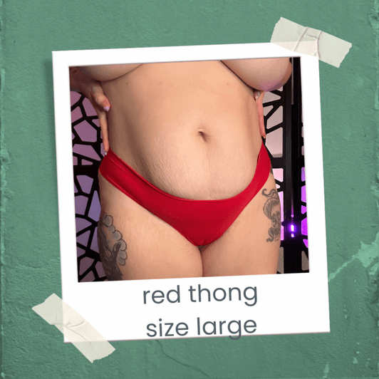 Red thong