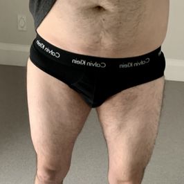 Mens Large Black Cotton Fullback Calvin Klein Briefs