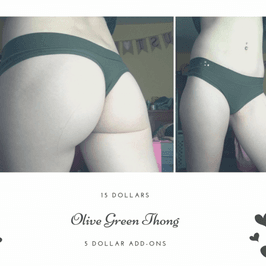 Olive Green Thong