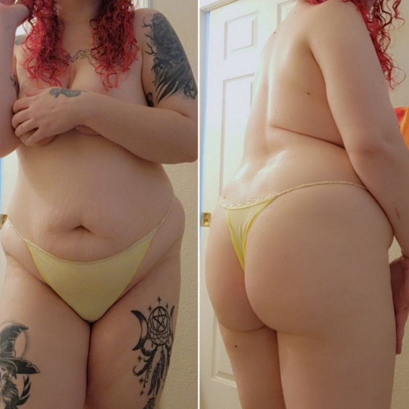 Sexy yellow panties