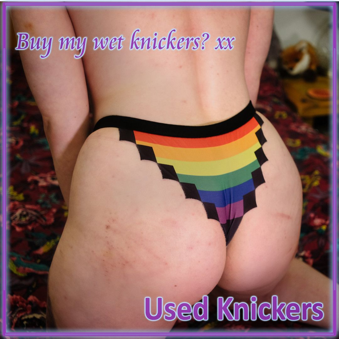 Used Knickers Rainbow Thong