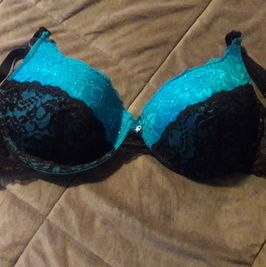 My Sexy Blue and Black Bra