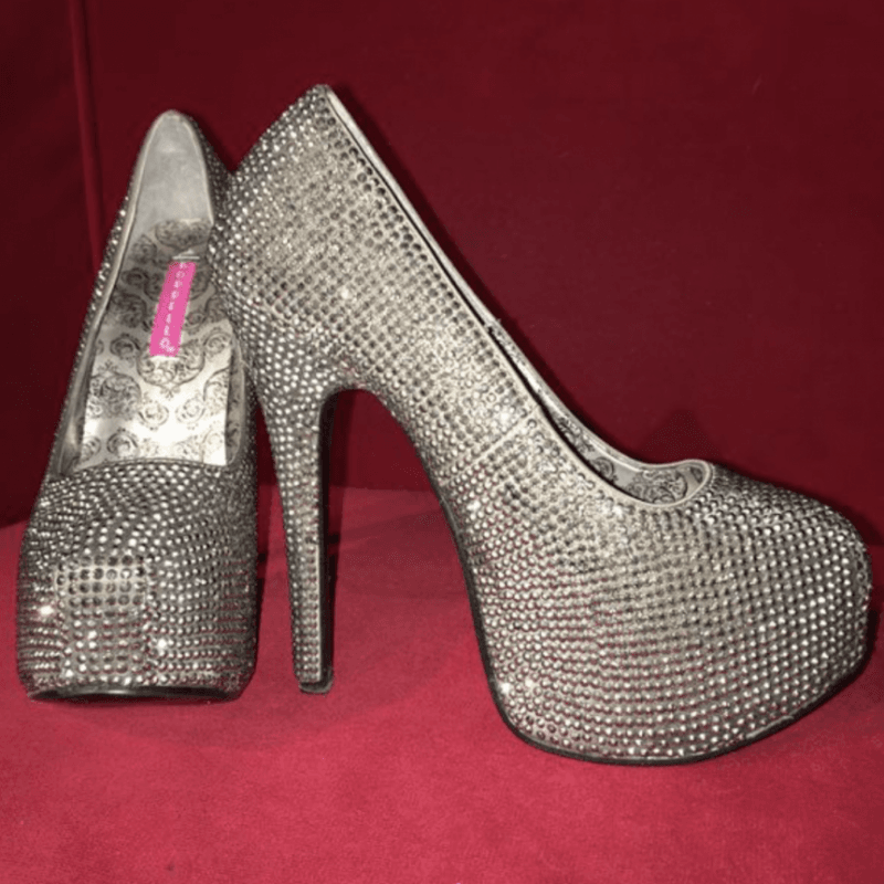 Bordello rhinestone heels from nJoyToys