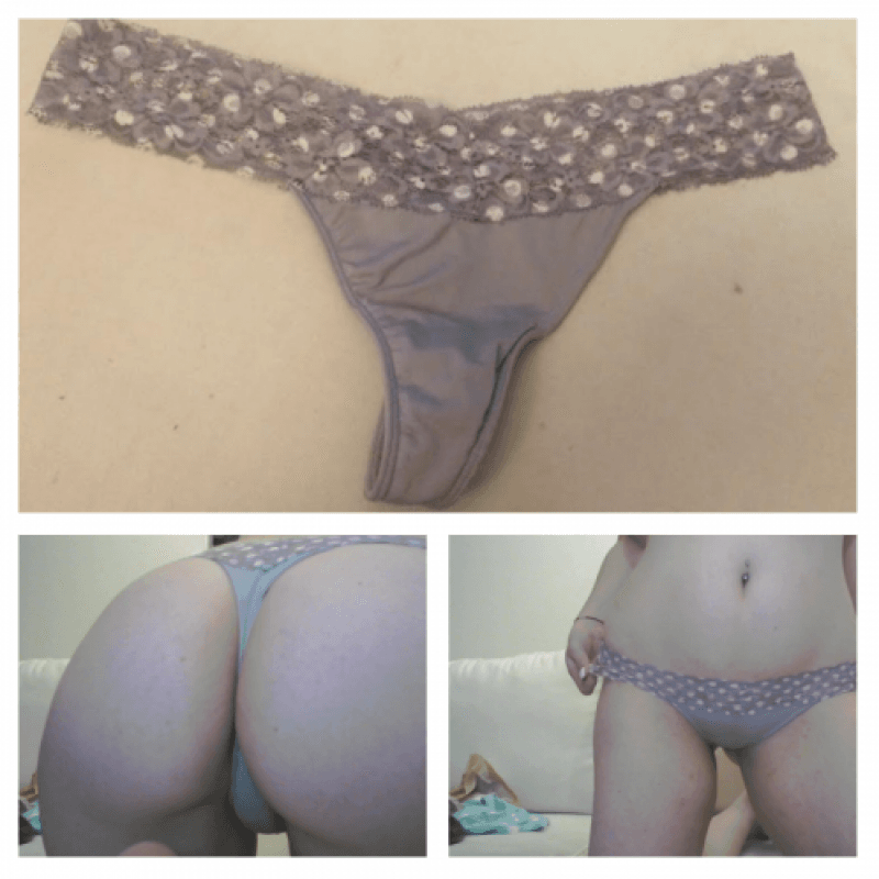 FREE SHIPPING Lace Trim Thong