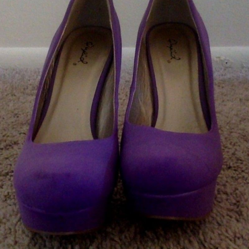 FREE SHIPPING Purple Platform Pumps