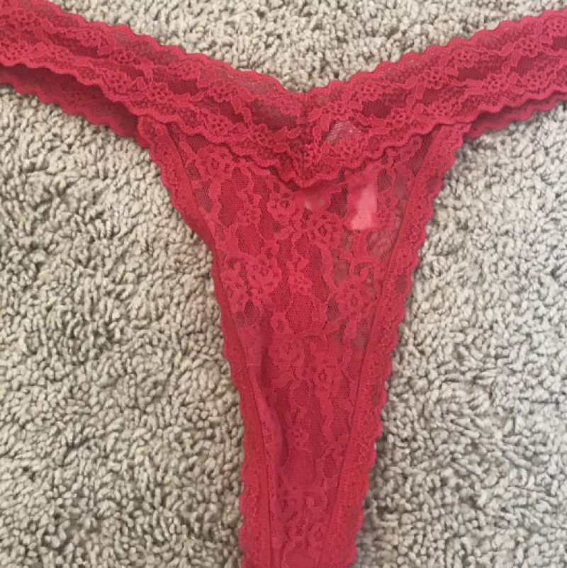 FREE SHIPPING Red Lace VS Thong