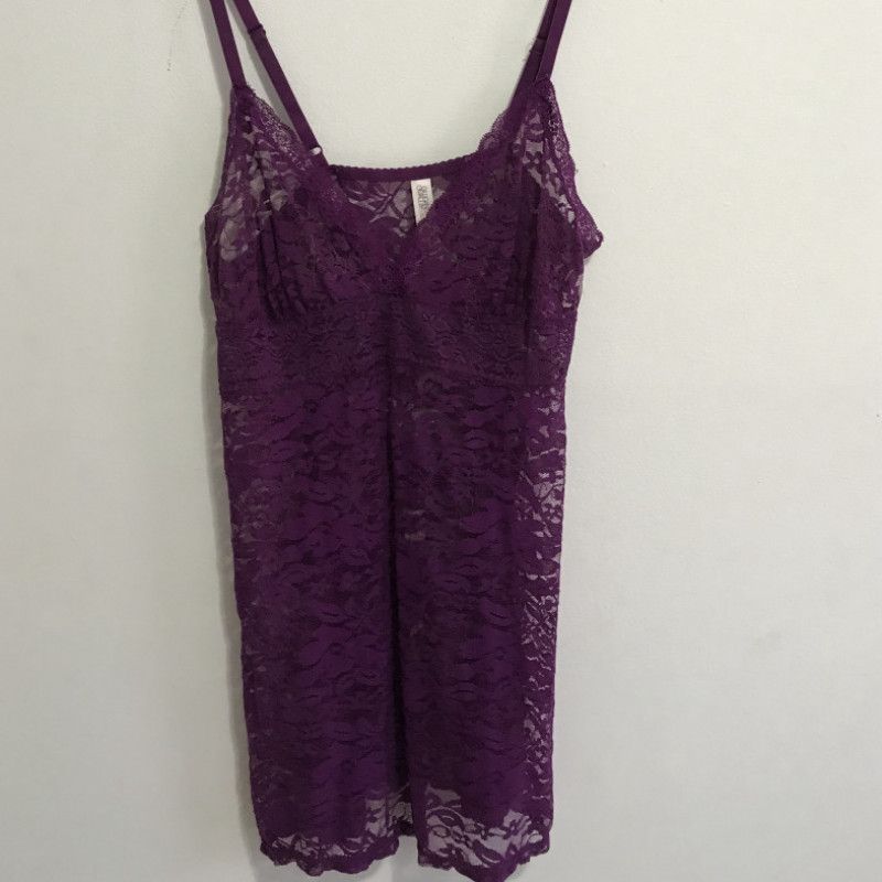 FREE SHIPPING Purple Lace Slip