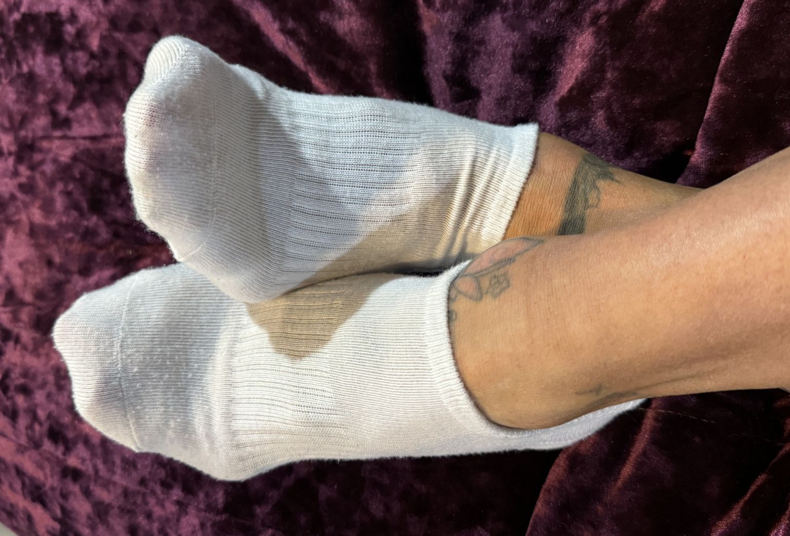 My worn sweaty socks