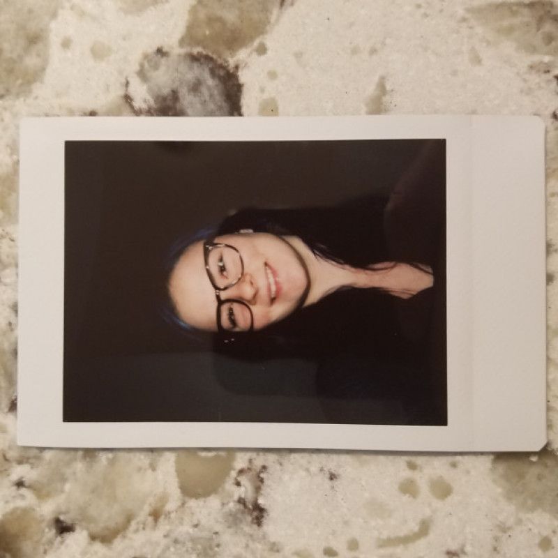 Exclusive dorky Polaroid