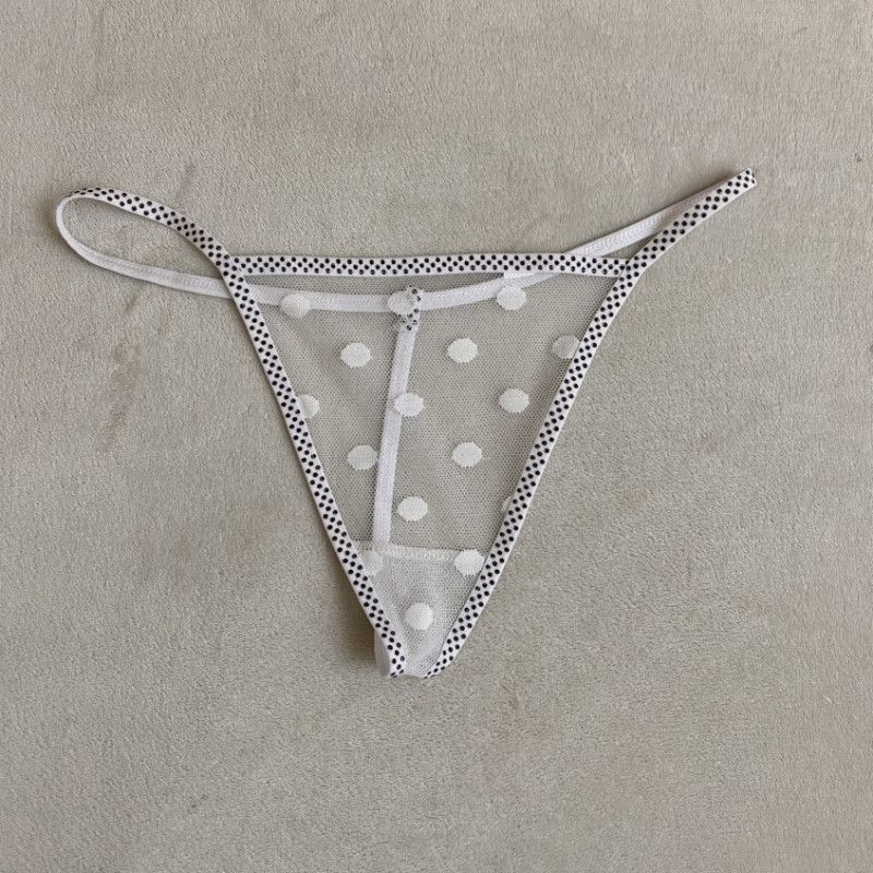 Pink Polka Dot G String