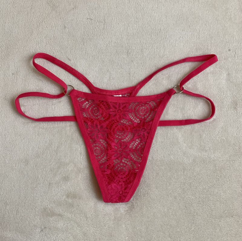 Hot Pink Lace Thong