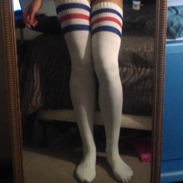 Well Worn Thigh High SOCKS!