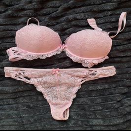 Pink lingerie set for the custom