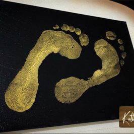 FootArt Canvas Golden Feet