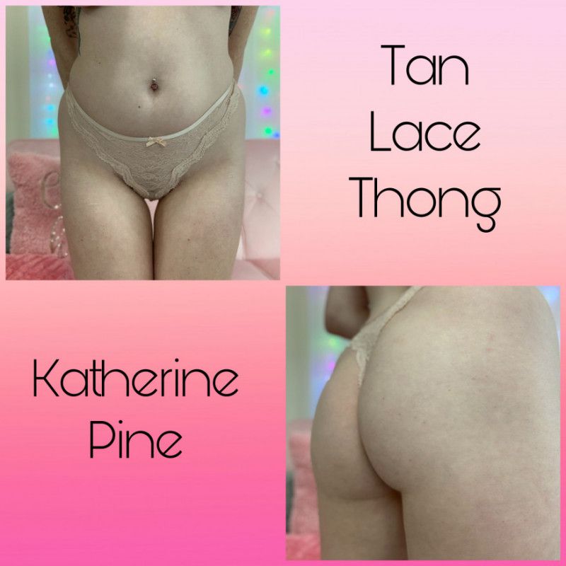 SOLD Tan Lace Thong