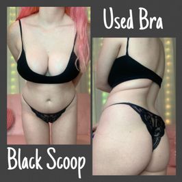 Black Scoop Used Bra