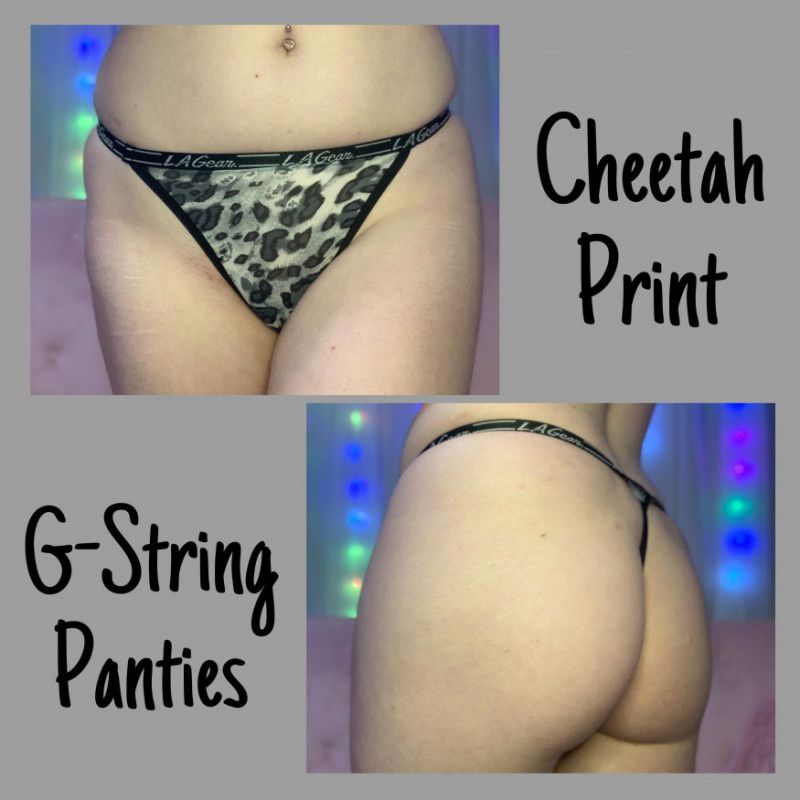 Cheetah Print G String