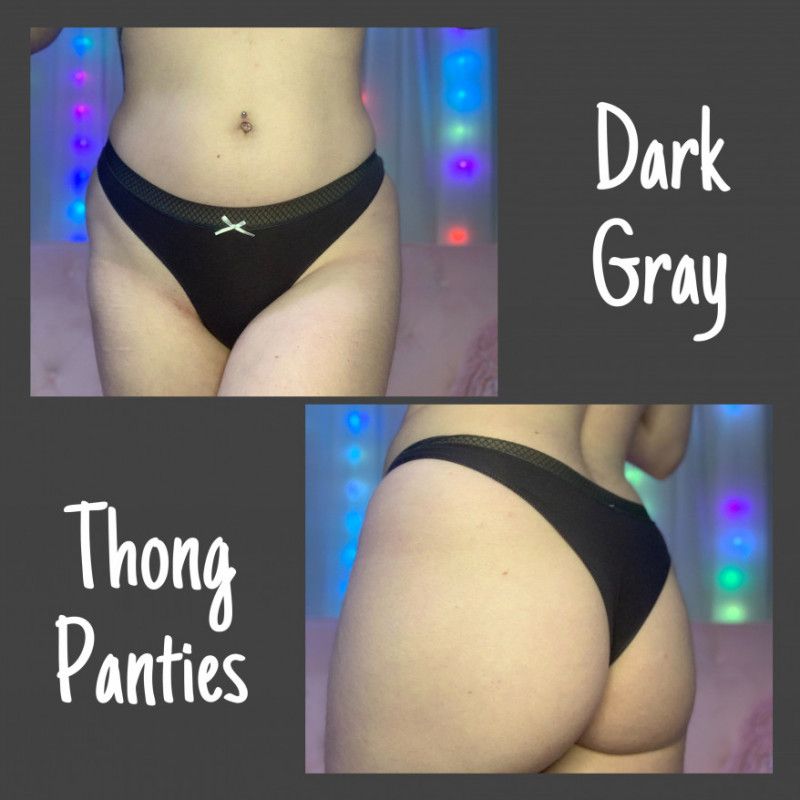 SOLD Dark Gray Used Thong