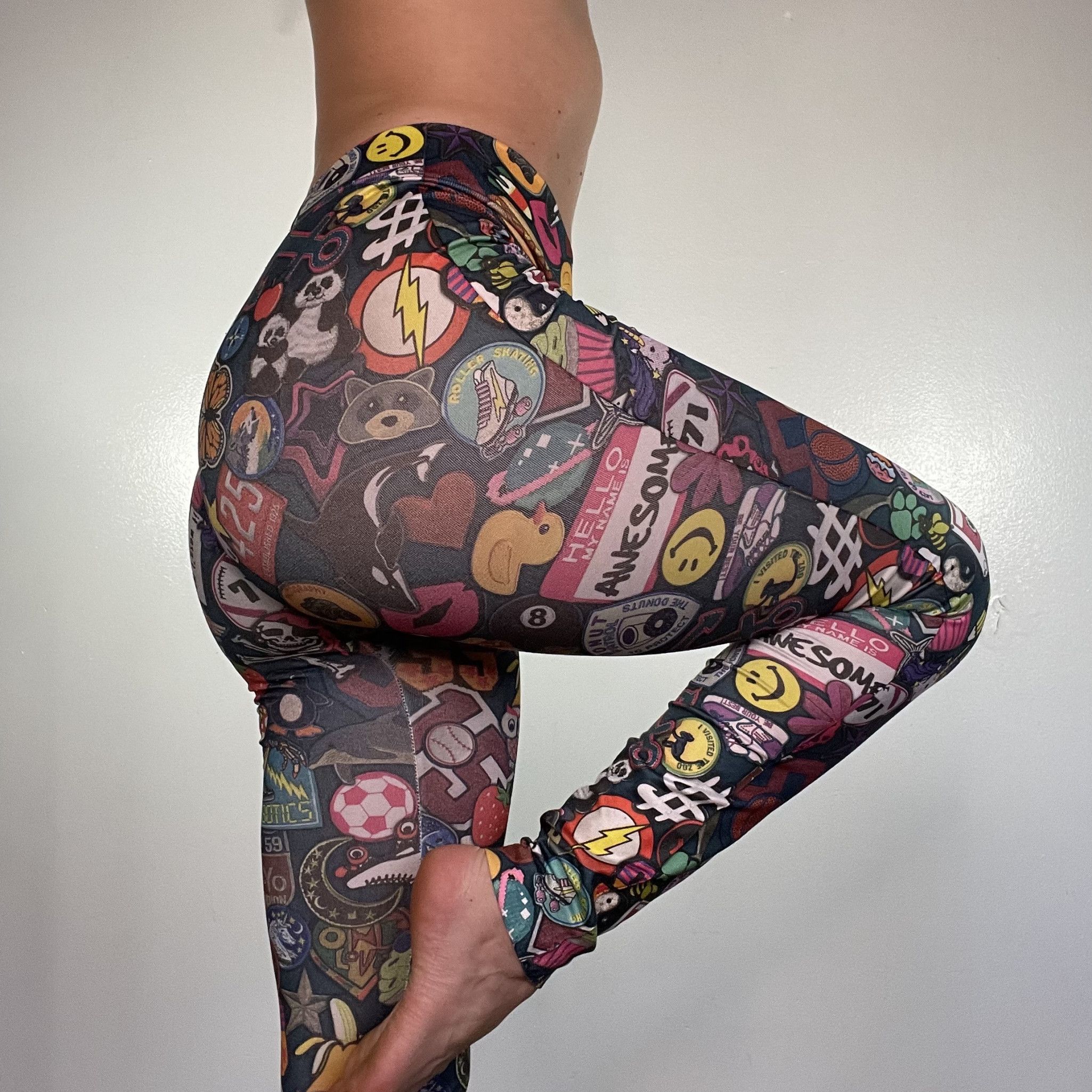 Abstract Leggings