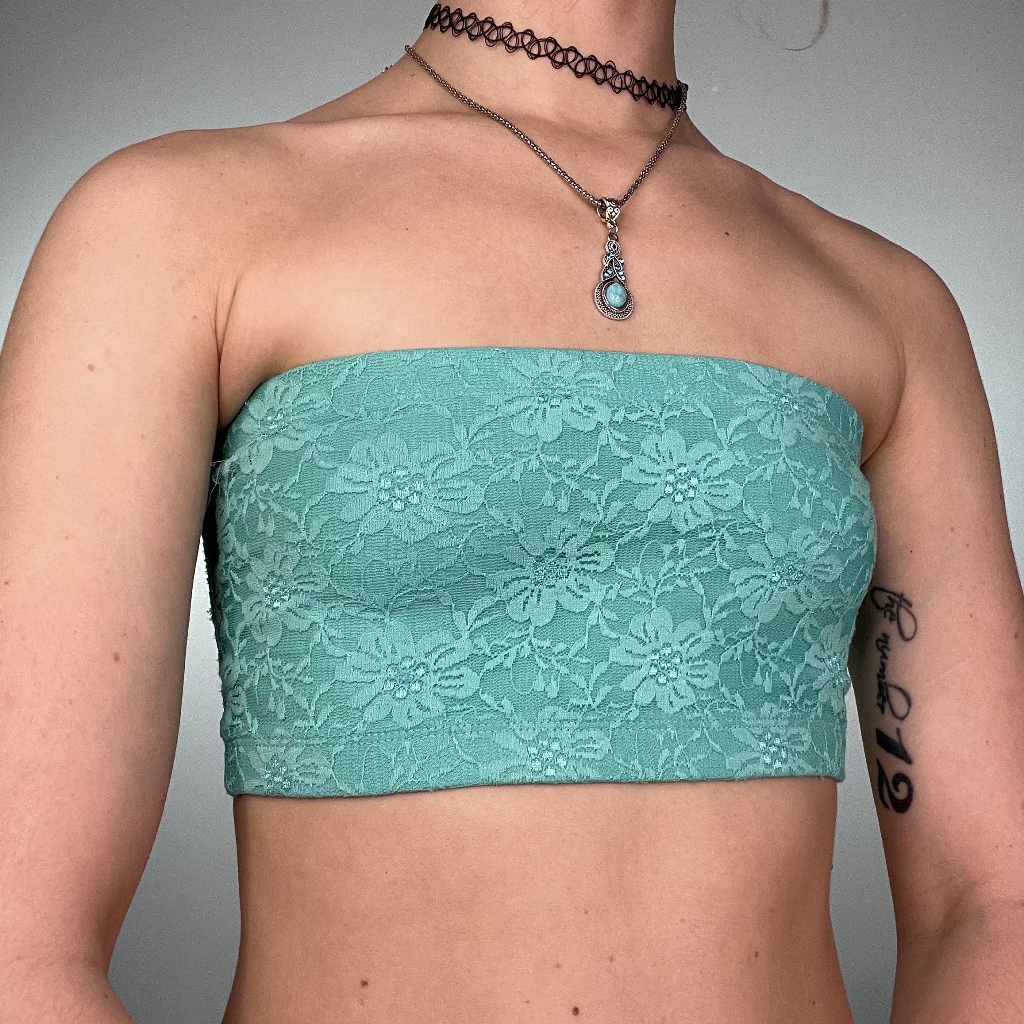 Aqua Lace Bralette