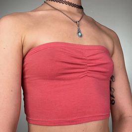 Pink Cotton Blend Bralette