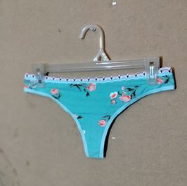 Teal Floral WhaleTail Thong