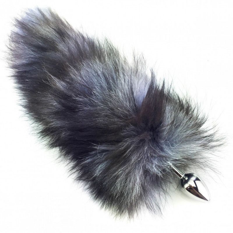 Fluffy Fox Tail SS Butt Plug