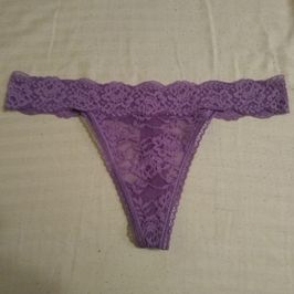 Purple Lace Thong