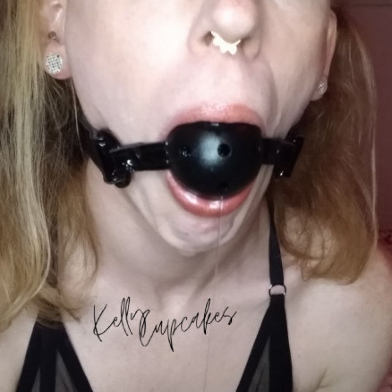 Photoset: Cuffed Gagged and Drooling