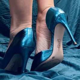 Jessica Simpson Teal High Heels