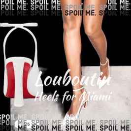 Louboutin heels for Miami white party