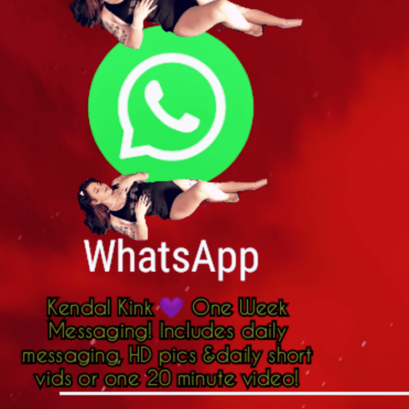 Whatsapp private messaging ONE WEEK