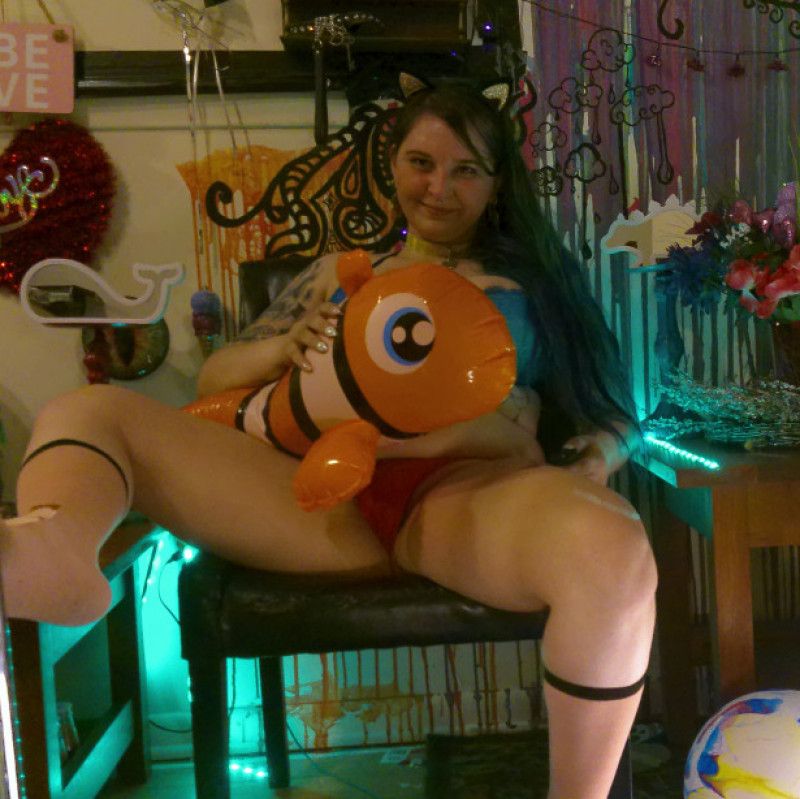 Cum Covered Looner Inflatable FishFloaty