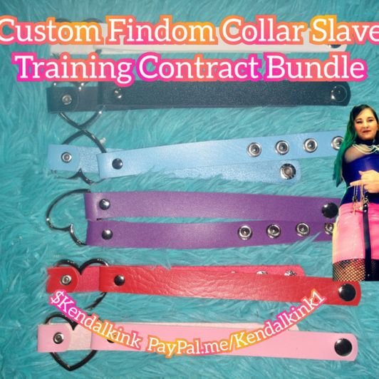 Custom Findom Slave Collar Contract TrainingBundle