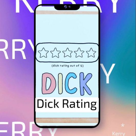 Dick Rating Text