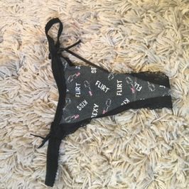 Black Flirt Thong