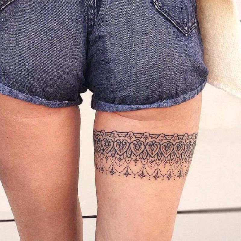 Build A Bimbo: Thigh Band Tattoo