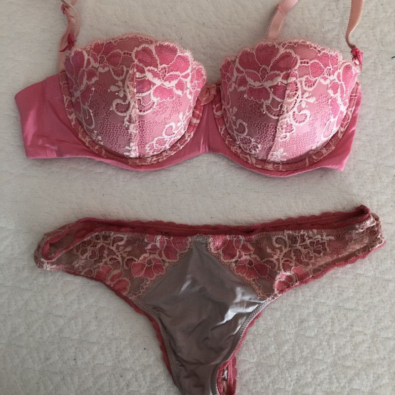 Pink Push Up Bra and Panty Set