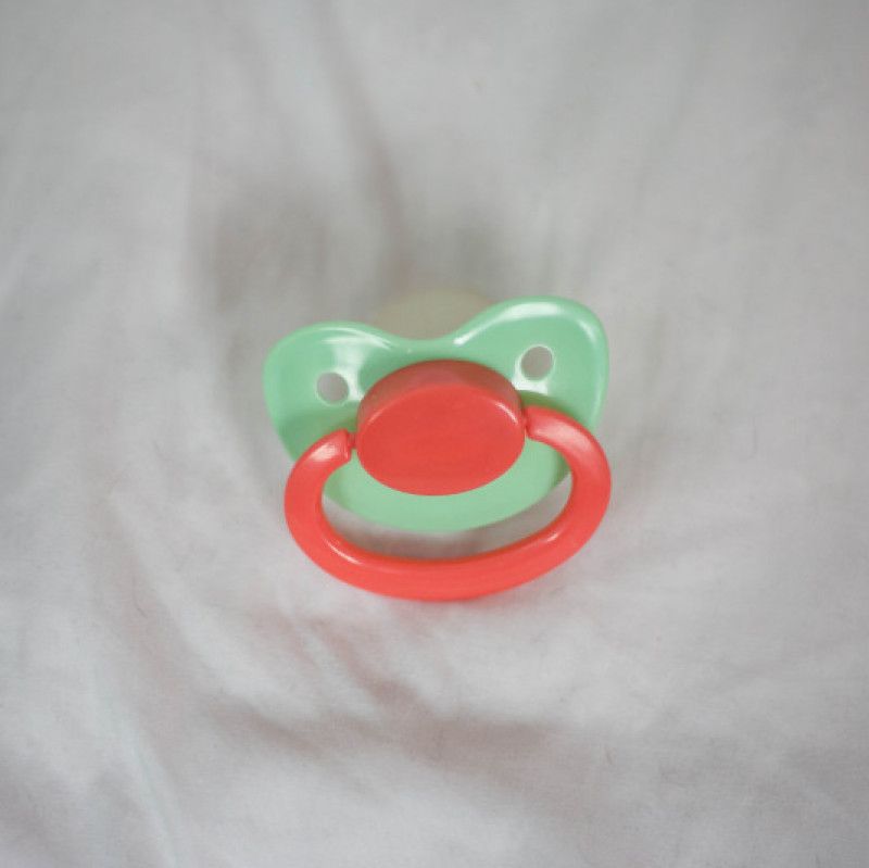 ABDL green and red pacifier