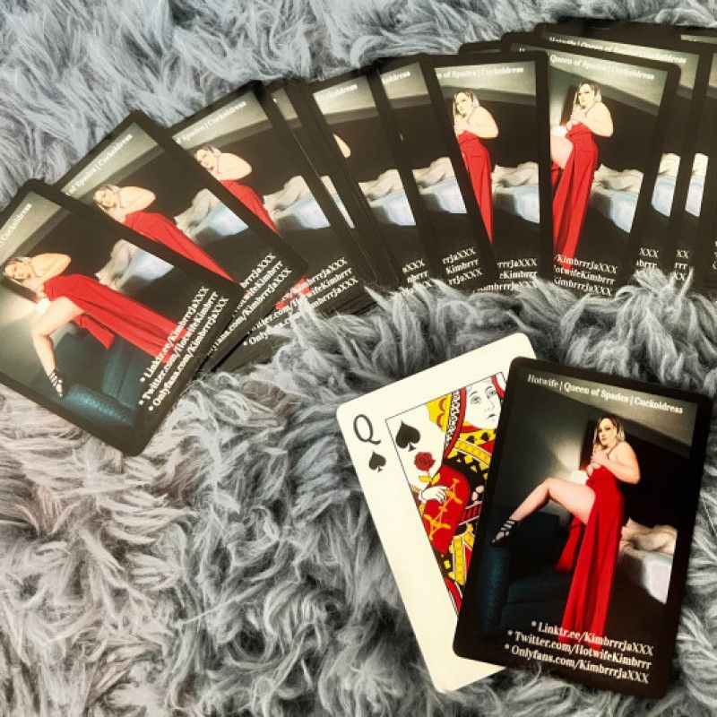 Autographed KimbrrrJaXXX deck of cards