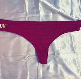 Burgundy Love Thongs