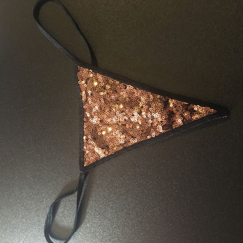 Gold Sequin G String