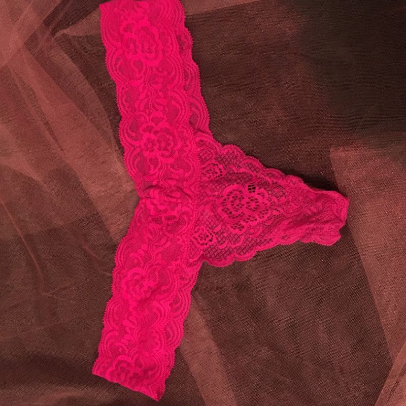 Pink Lace Thong